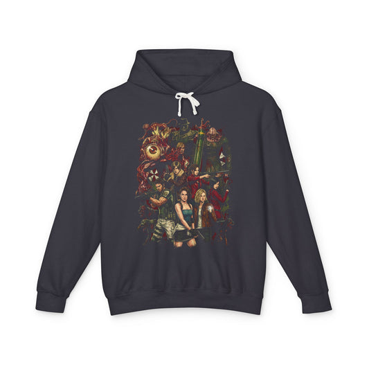 Resident Evil Heroes Jill Chris Ada Claire Grace Vs Nemesis Design Unisex Premium Hoodie