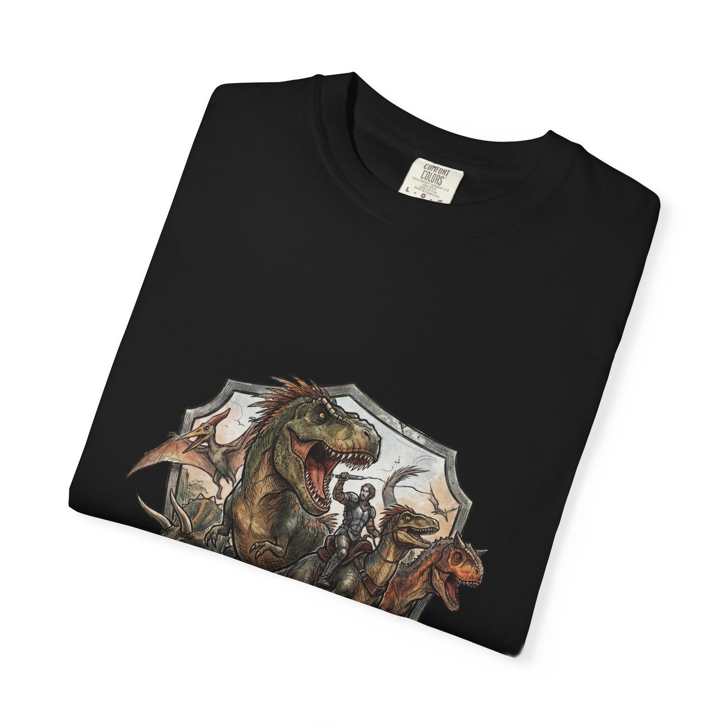 ARK Survival Ascended Neon T-Rex Synthwave Design Premium T-Shirt