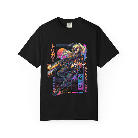 Trigger Zenless Zone Zero Neon Retro Aesthetic Premium T-Shirt