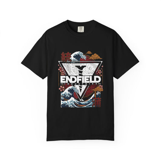 Endfield The Factory Must Grow Arknights Meme Design Retro Factory Growth Infinite Run Premium T-Shirt