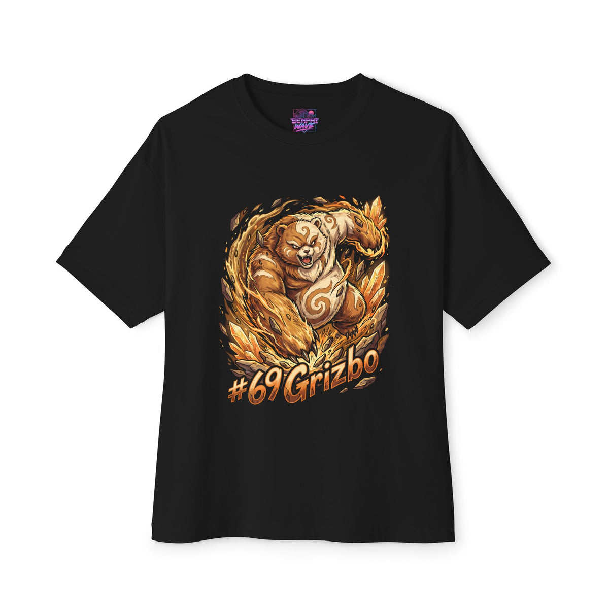 Grizbo Aniimo Elemental Burst Creature Art - Oversized Premium Tee