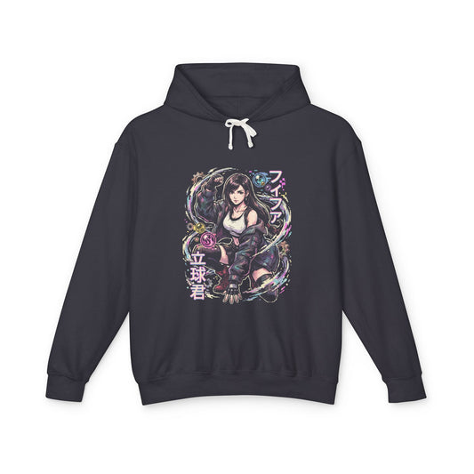Final Fantasy VII Tifa Lockhart Remake Rebirth Crop Top Gloves Design Unisex Premium Hoodie