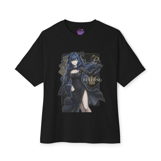 Reverse 1999 Arcana Tarot Cards Black Dress Fan Art Oversized T-Shirt