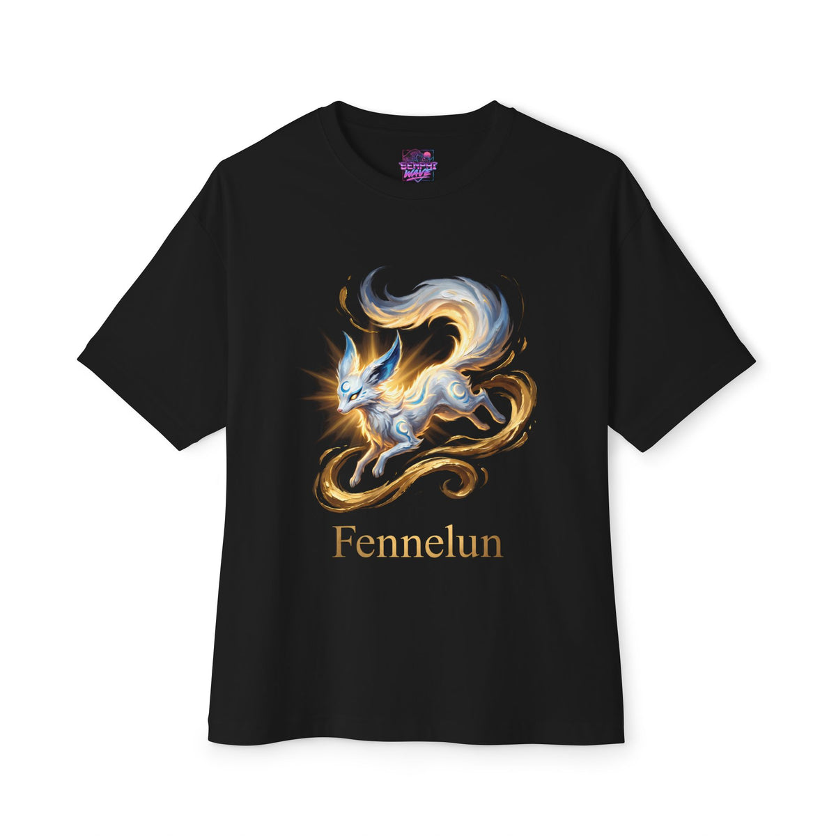 Fennelun Aniimo Gold Oil Painting Creature Art - Oversized Premium Tee
