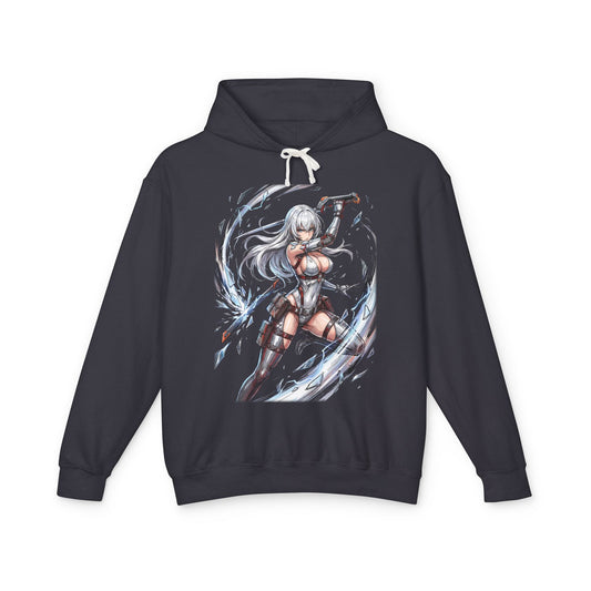 Chaos Zero Nightmare Amir White Hair Ice Shard Slash Fan Art Hoodie