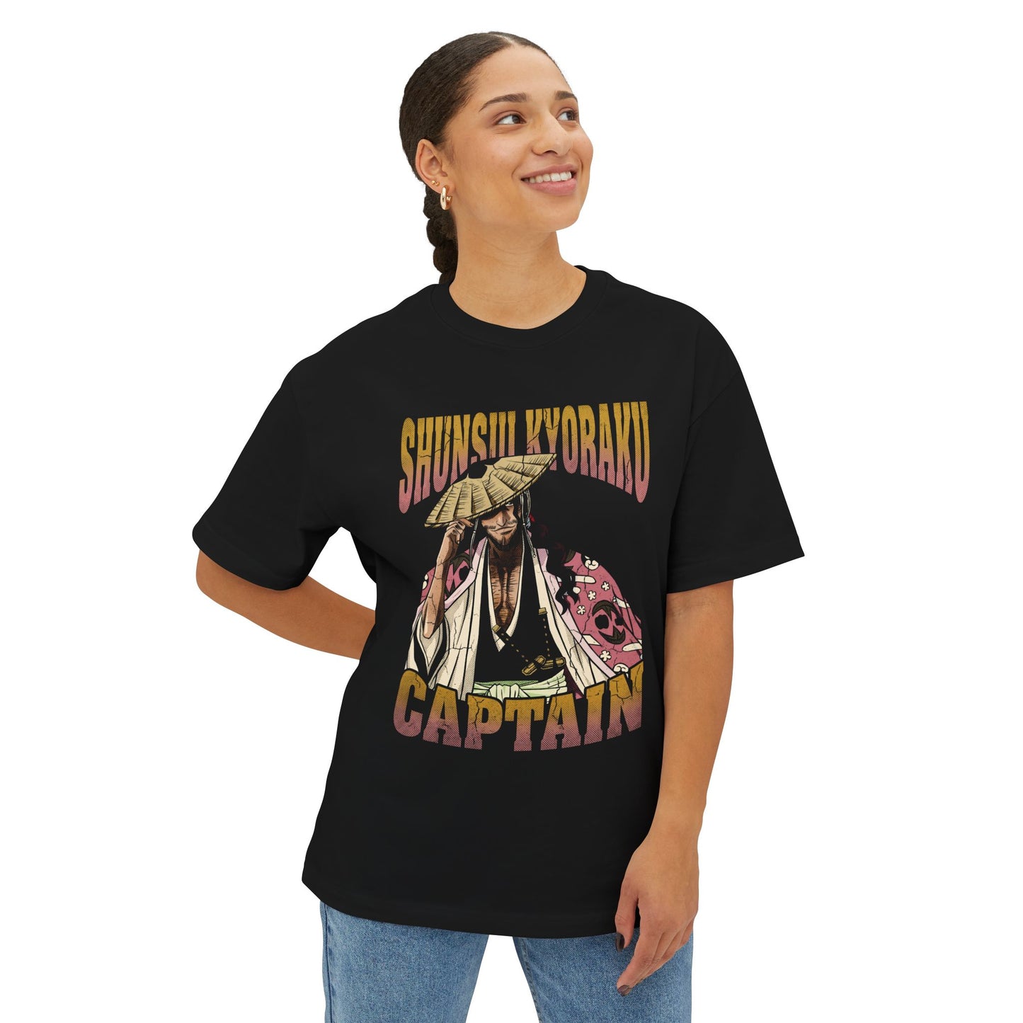 Shunsui Kyoraku Vintage Bleach Bootleg Streetwear Tee