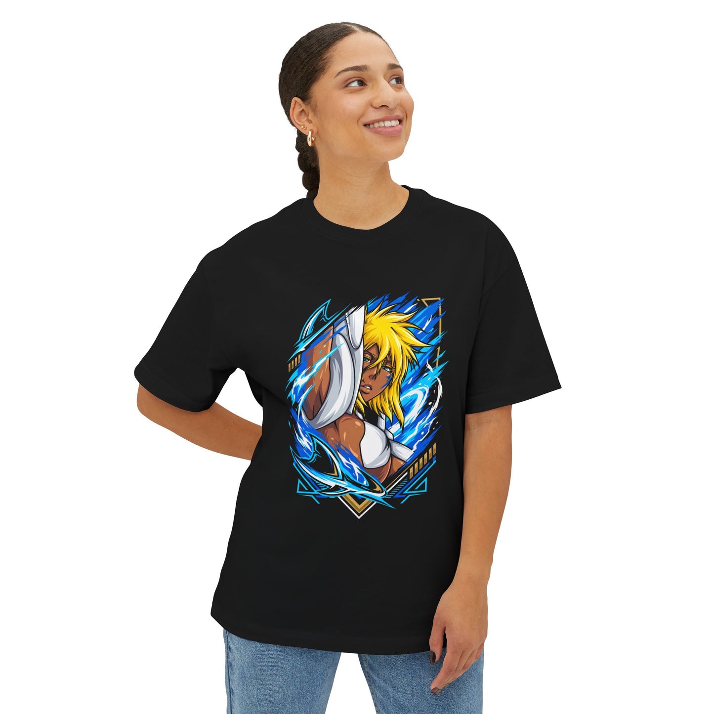 Tier Harribel Bleach Long Blonde Hair Espada Icon Premium Oversized Unisex T-Shirt