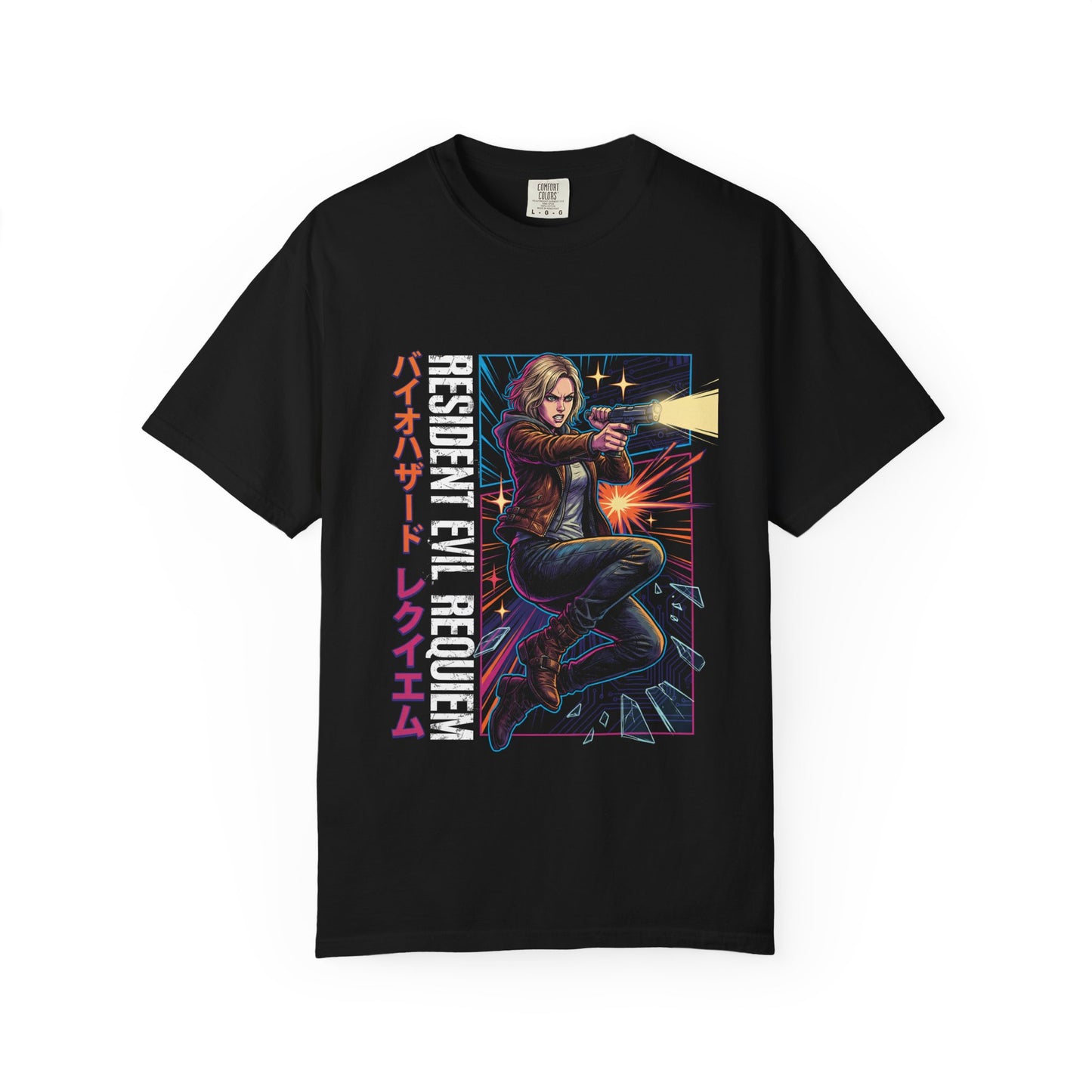 Grace Ashcroft RE9 Mysterious Death Probe Retro Cyberpunk Neon Colors Premium T-Shirt