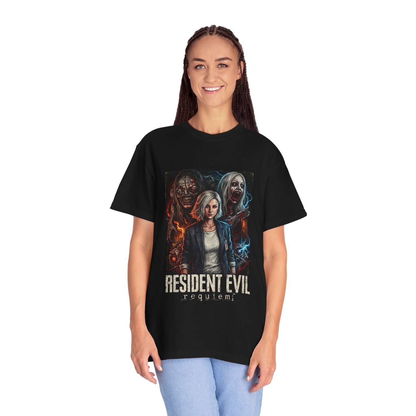 Grace Ashcroft Resident Evil Requiem Alyssa Mom Daughter Fan Art Premium T-Shirt