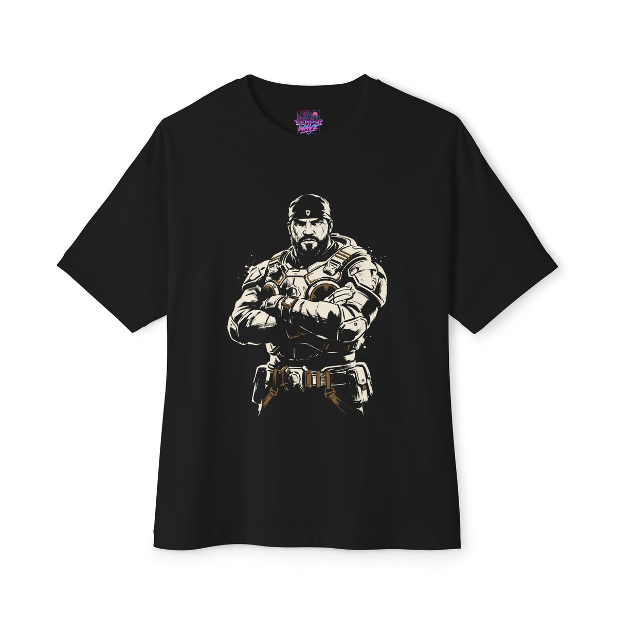Gears of War Marcus Fenix Sumi Ink Fan Art Oversized T-Shirt