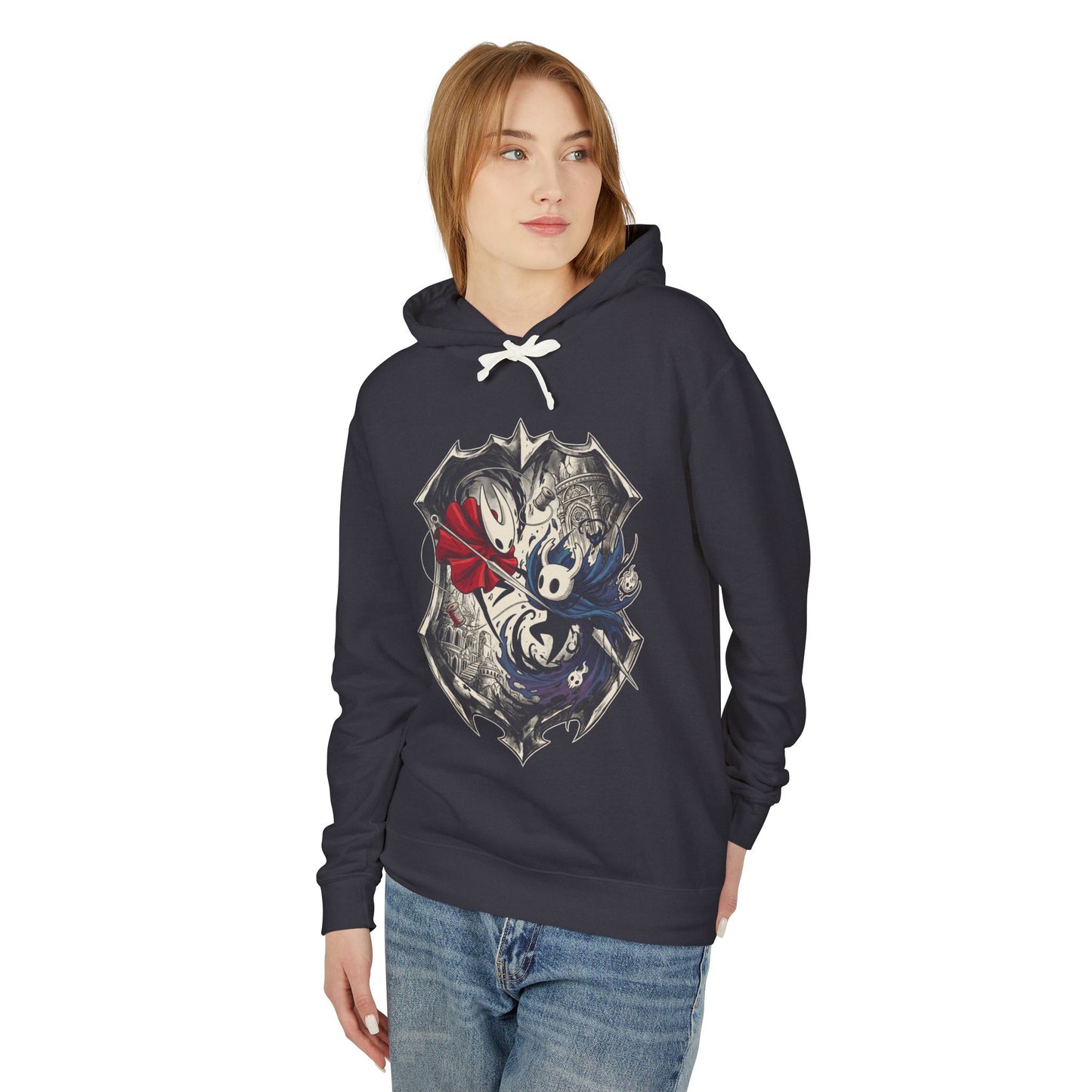 Hornet Silksong Needle Dash Thread Combat Portrait Unisex Premium Hoodie