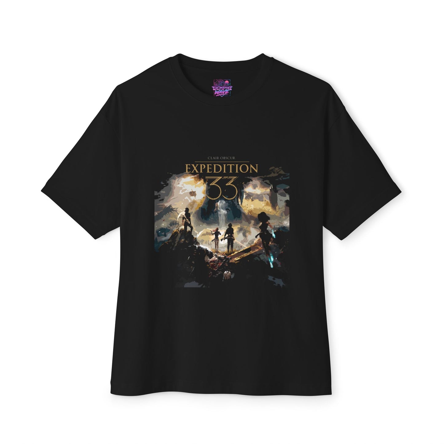 Golden Expedition 33: Red Gommage Street Fashion Legend Facing the Paintress Premium Oversized Unisex T-Shirt