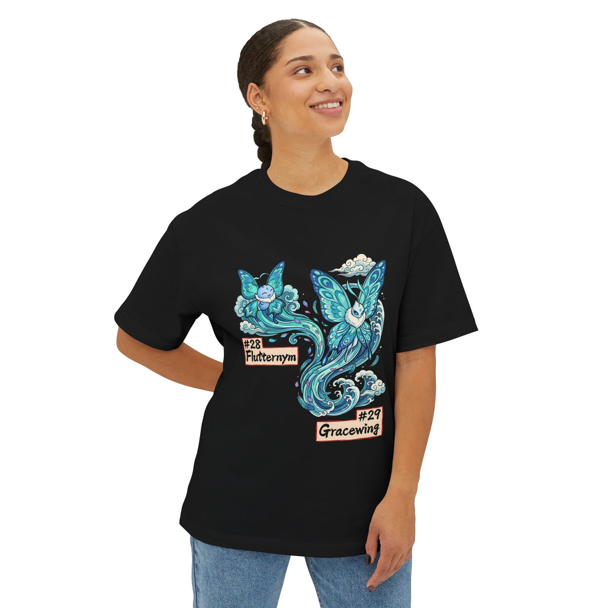 Flutternym Gracewing Aniimo Evolution Line Ukiyo-e - Oversized Premium Tee