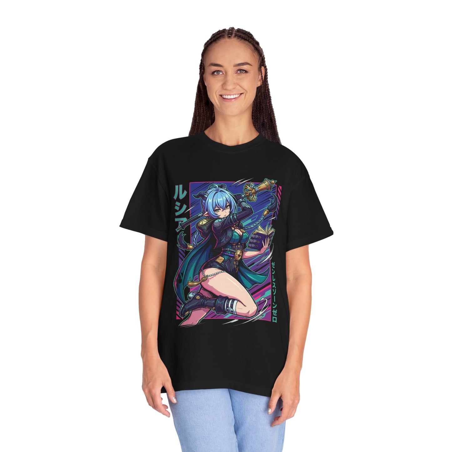 Zenless Zone Zero Lucia Elowen Vaporwave Prosthetic Premium T-Shirt