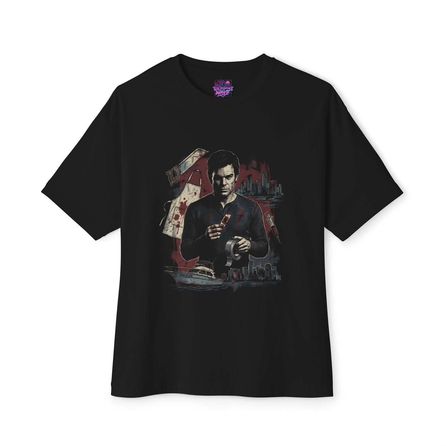 Dexter & Debra Morgan Sibling Duo – Miami Crime Classic Premium Oversized Unisex T-Shirt