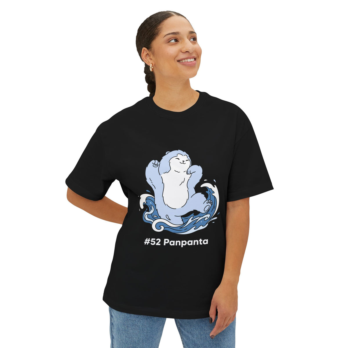 Panpanta Aniimo Minimalist Creature Art - Oversized Premium Tee