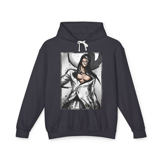 Noitora Fierce Spoon Hood Espada Style – Long Black Hair Lanky Battle Pose Unisex Premium Hoodie