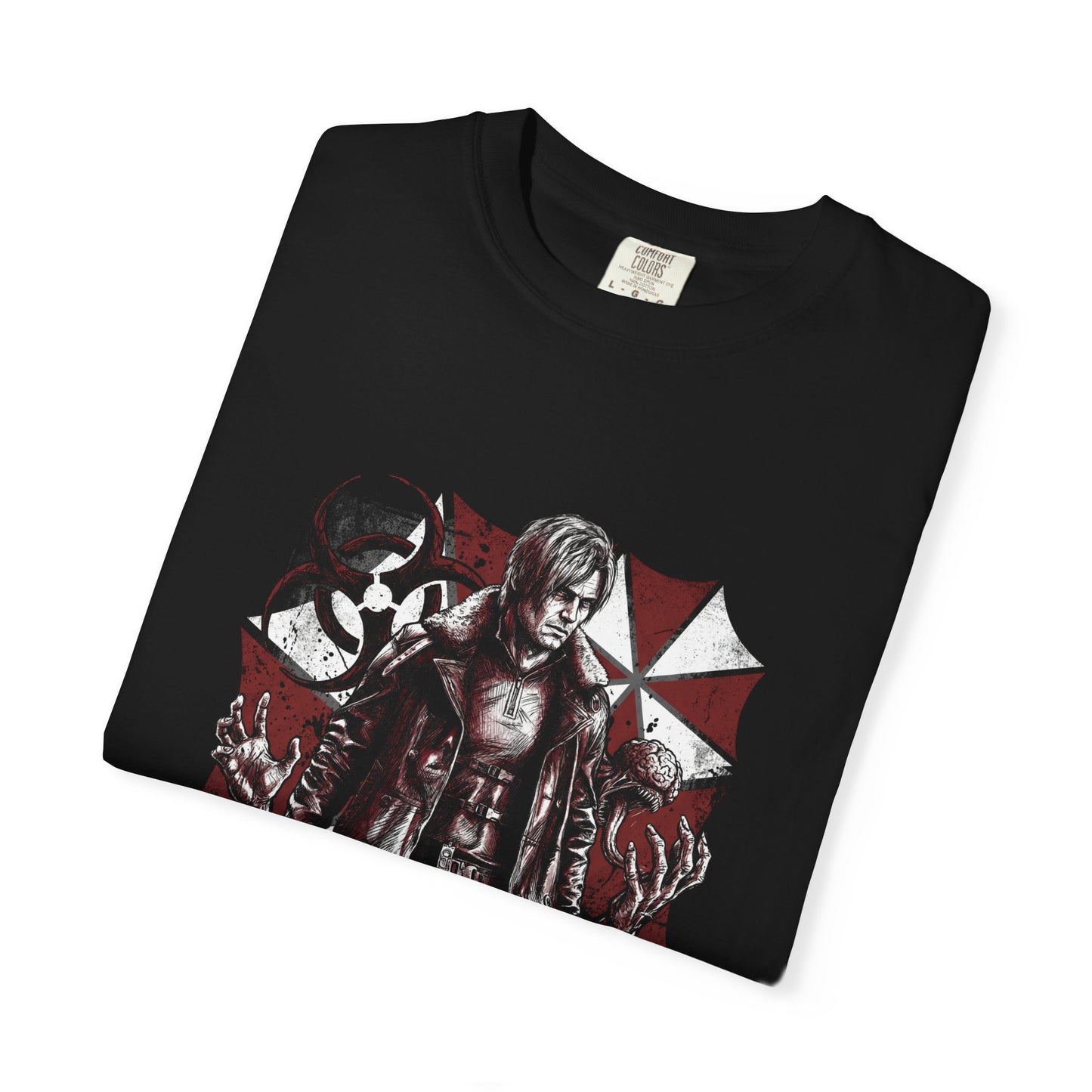 RE9 Grace and Leon Grunge Horror with Zombie Cleaners Chainsaw Charlies Premium T-Shirt