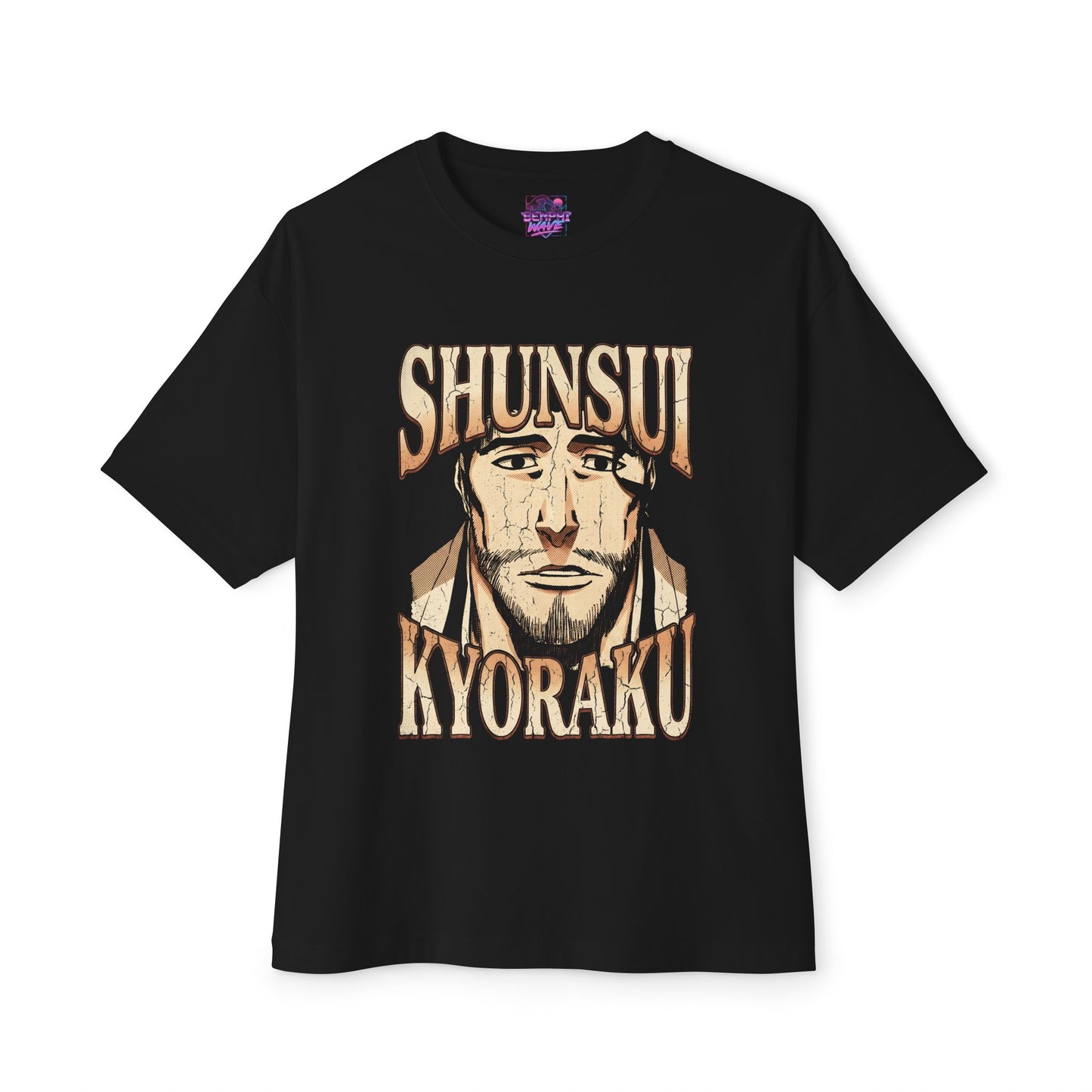 Shunsui Kyoraku Retro Bleach Anime Bootleg Shirt - Oversized Premium Tee