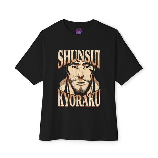 Shunsui Kyoraku Retro Bleach Anime Bootleg Shirt - Oversized Premium Tee