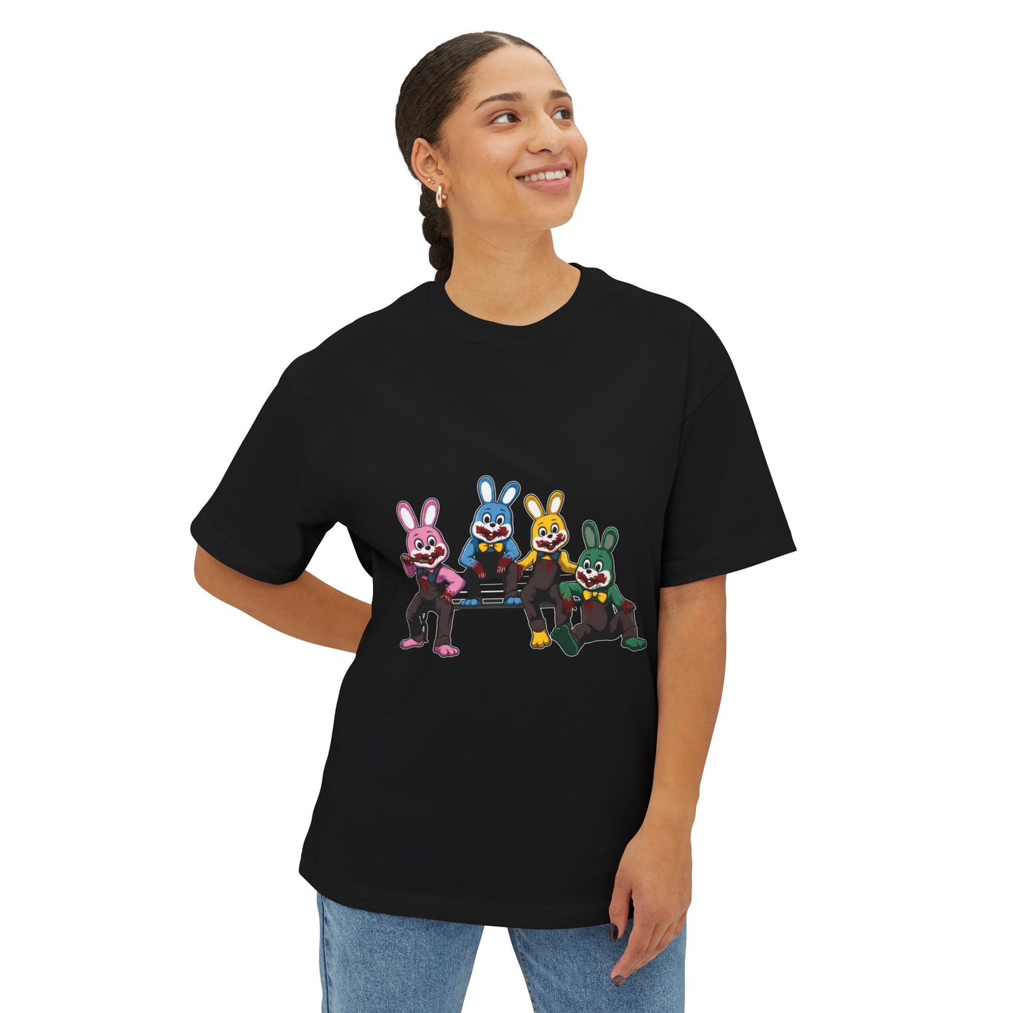 Dead by Daylight Legion Blood-Stained Bunny Mascot Premium Oversized Unisex T-Shirt