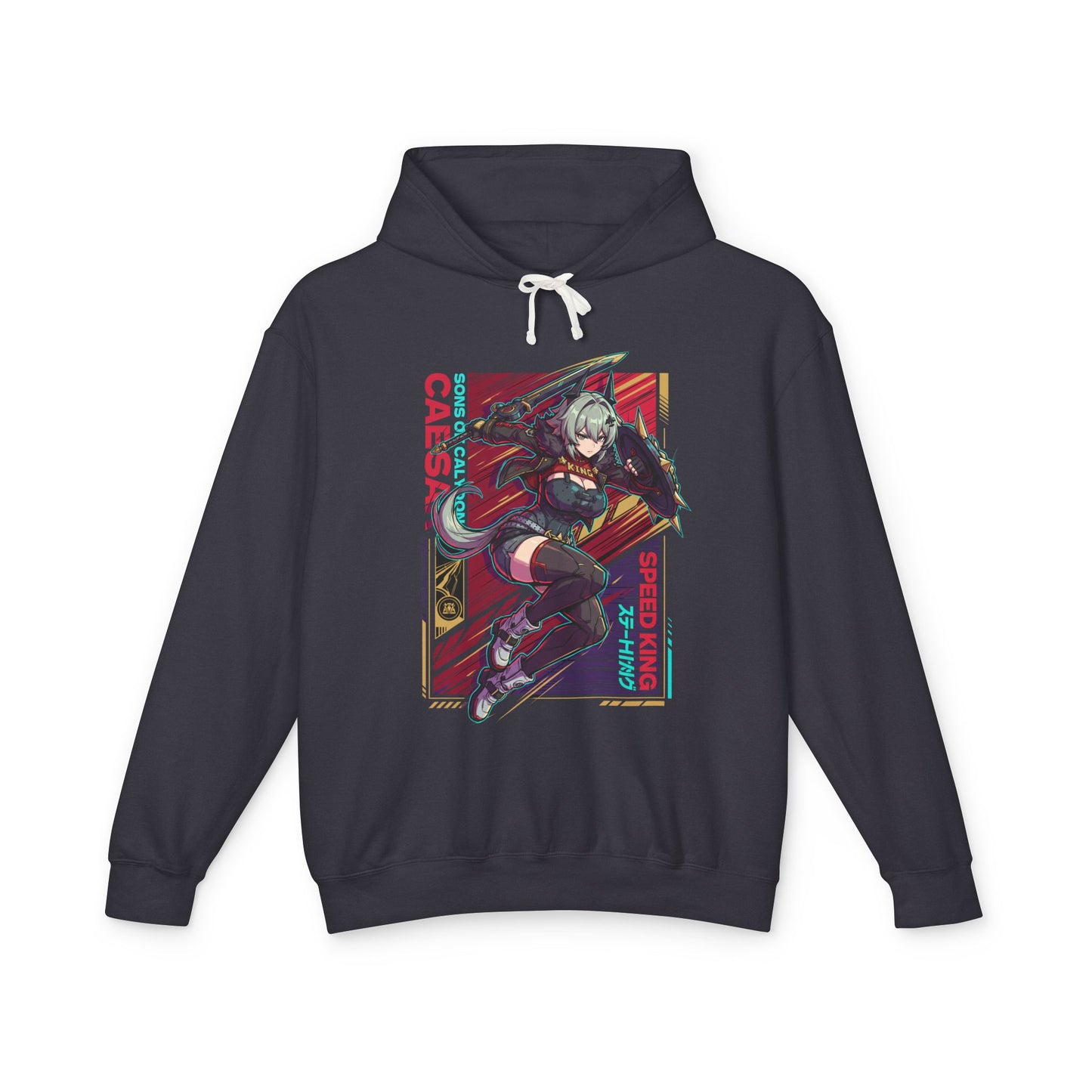 Zenless Zone Zero Caesar King Neon Retro Vaporwave Unisex Premium Hoodie