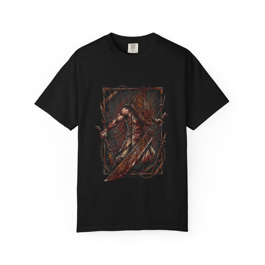 Rusty Helmet Pyramid Head Silent Hill 2 Remake Great Knife Monster Art Premium T-Shirt