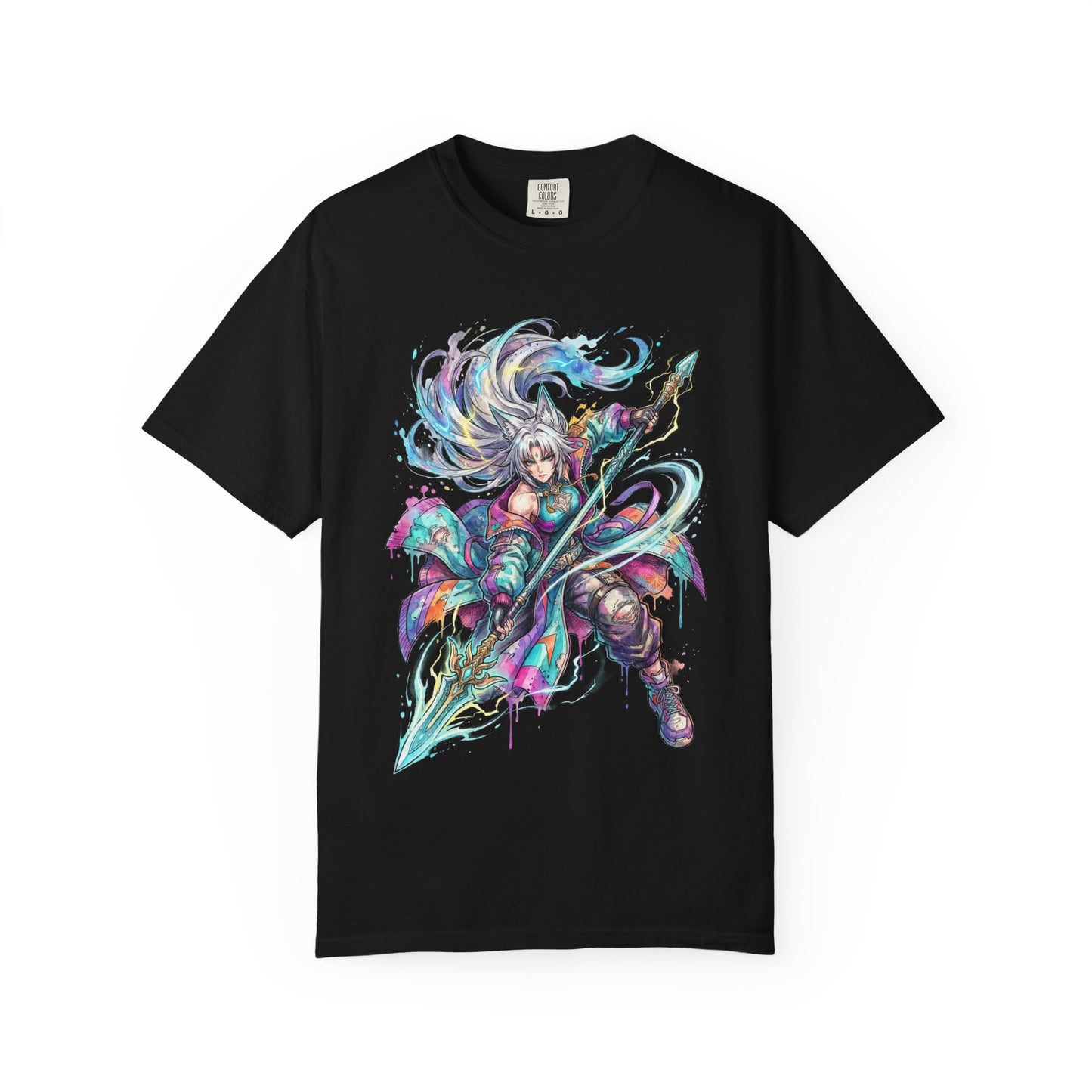 HSR Feixiao Merlin's Claw Vaporwave Retro Portrait Premium T-Shirt