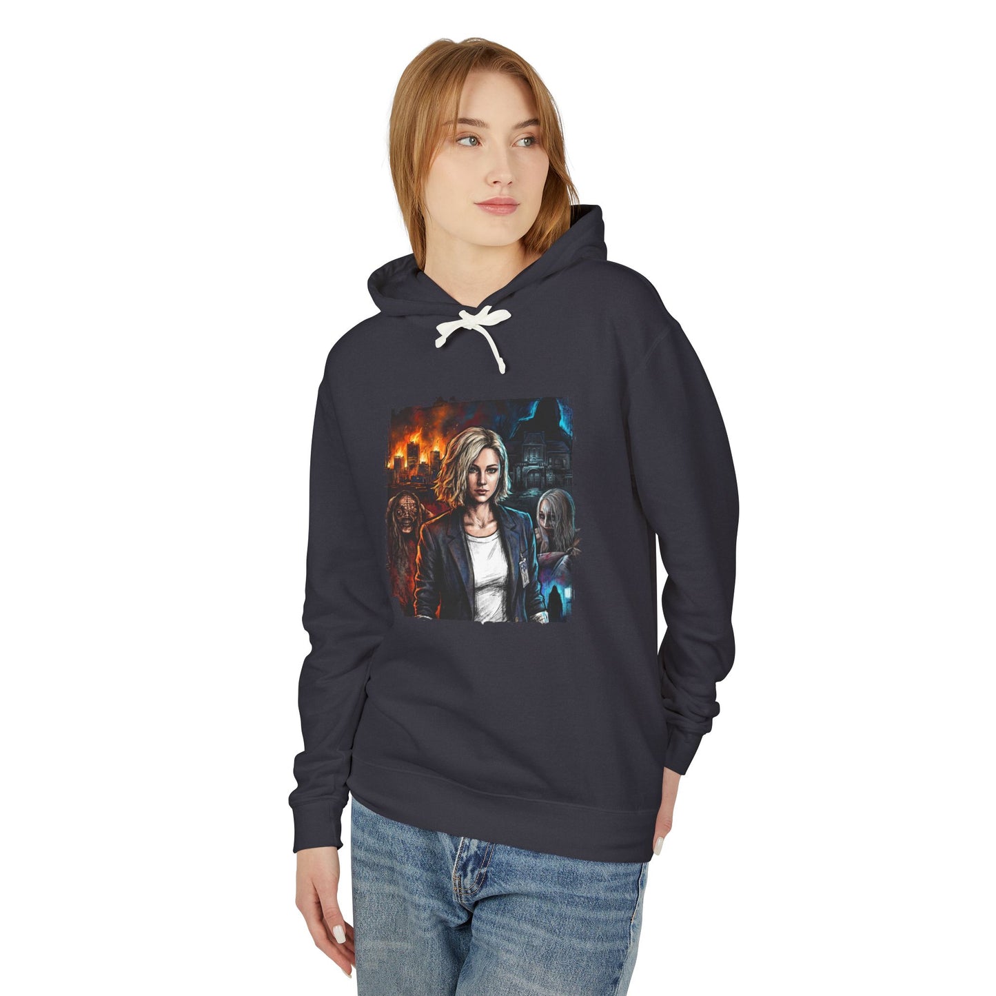 Resident Evil Requiem Grace Ashcroft FBI Analyst Walkthrough Icon Unisex Premium Hoodie