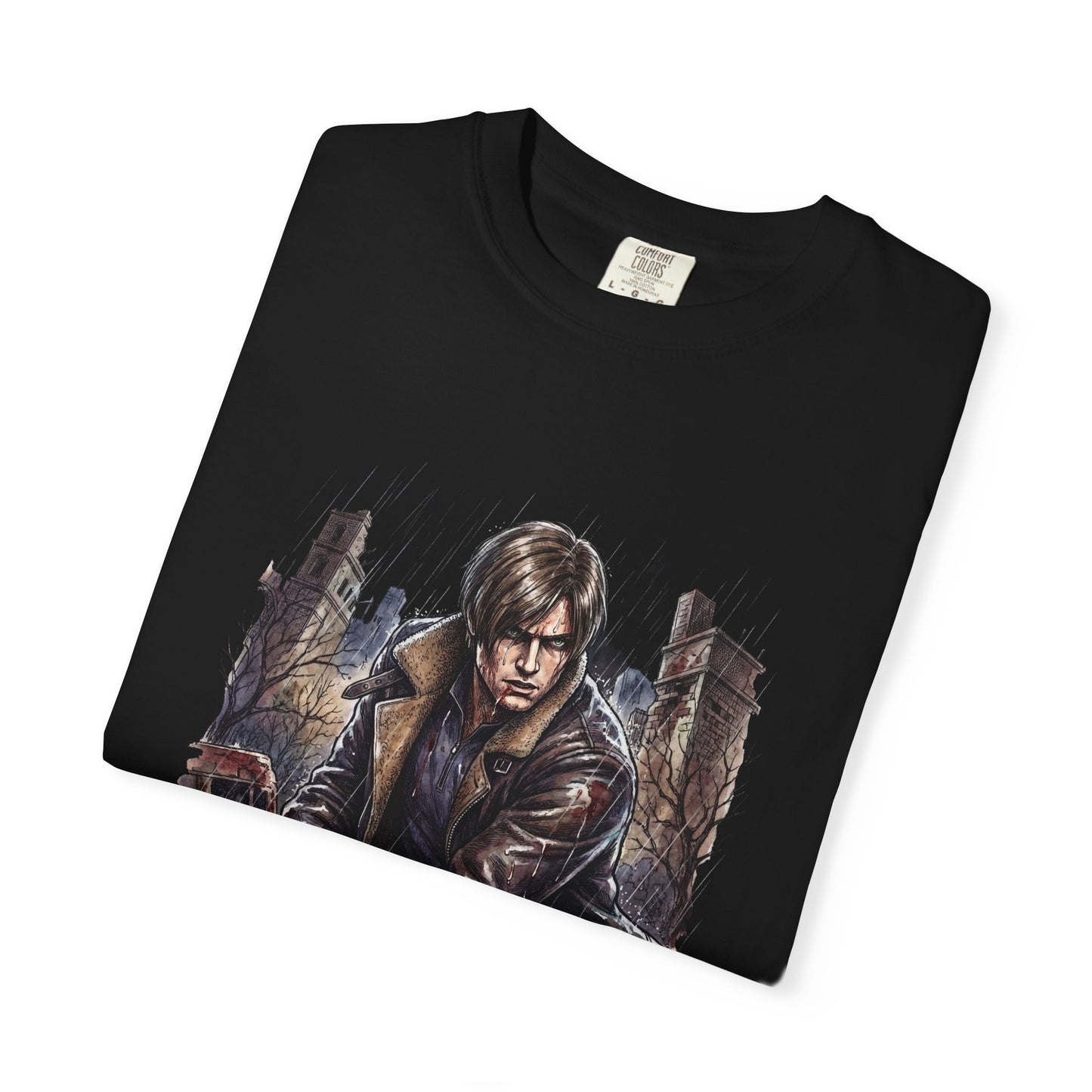 Resident Evil Requiem Leon Kennedy Raccoon City Guilt Portrait Premium T-Shirt