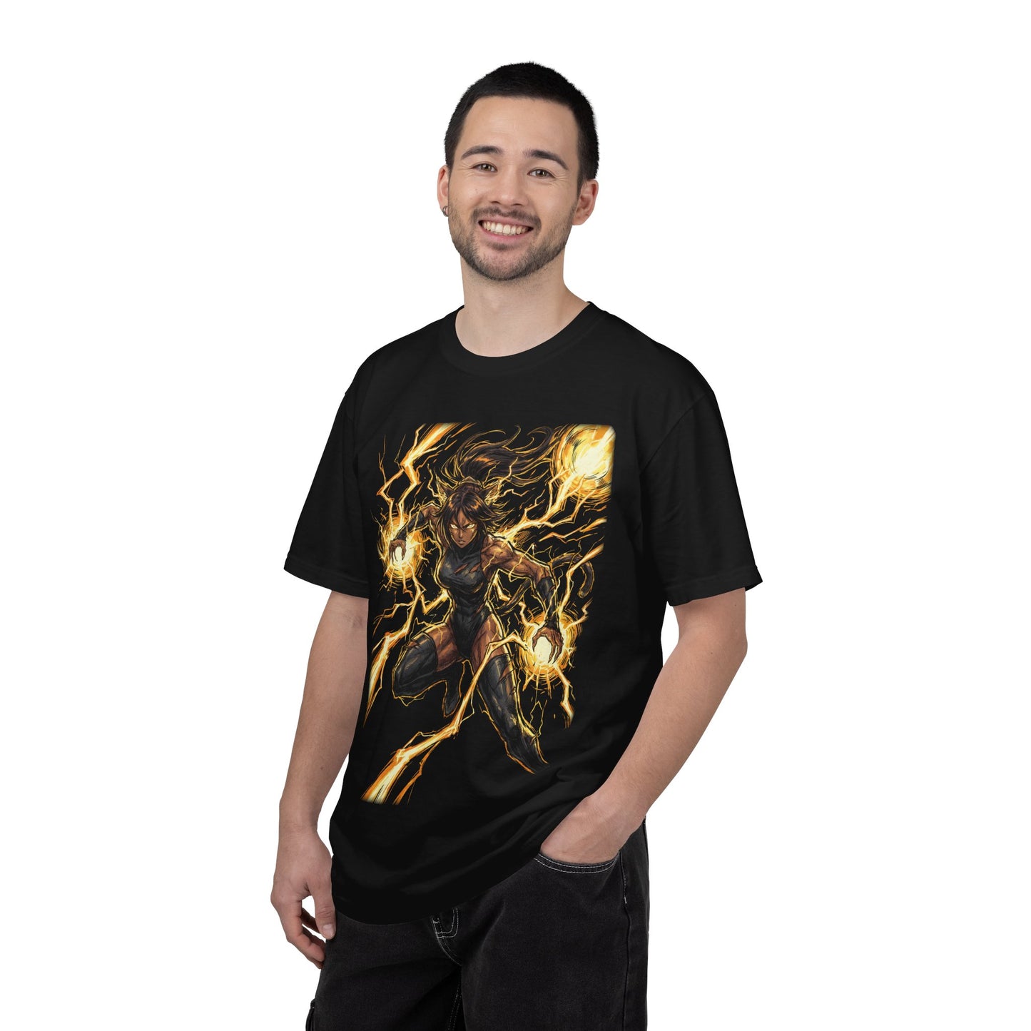 Bleach Yoruichi Shihouin Black Cat Transformation Golden Eyes Icon Premium T-Shirt
