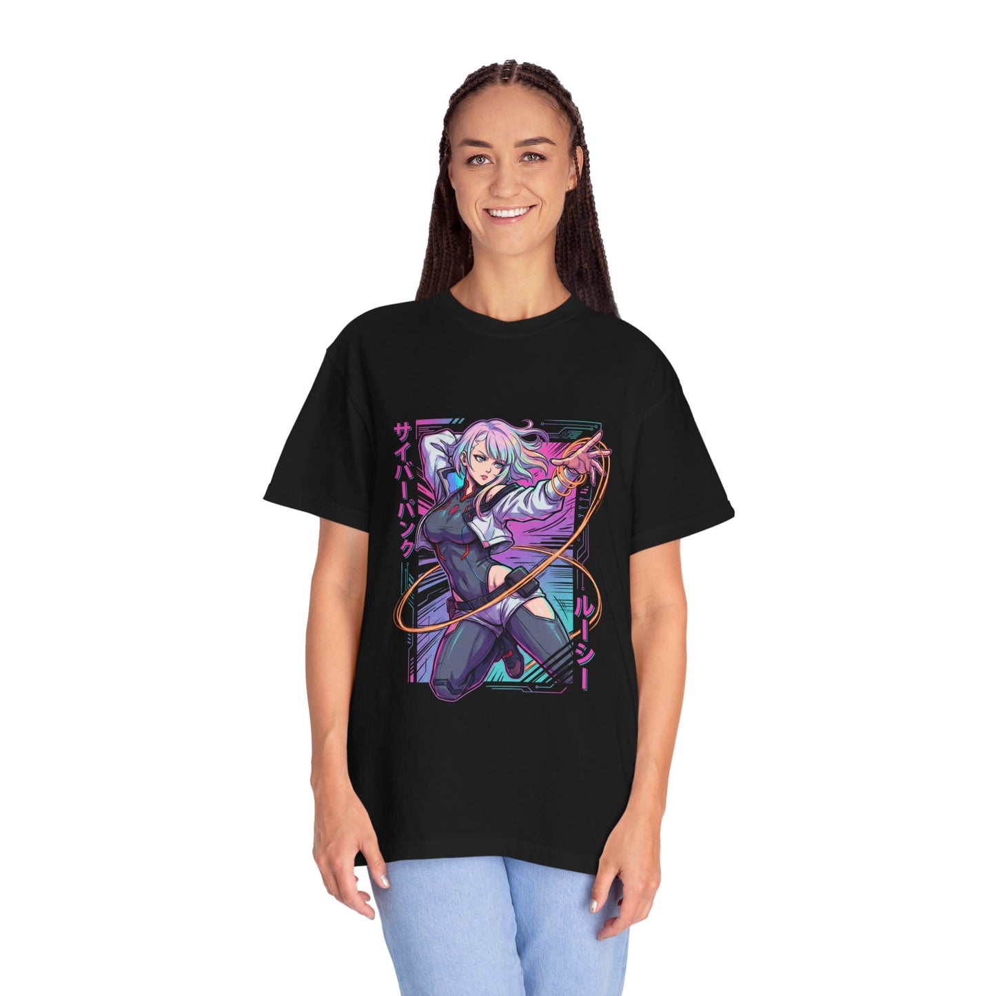 Lucy Edgerunners Monowire Whip Cyberpunk Netrunner Art Premium T-Shirt