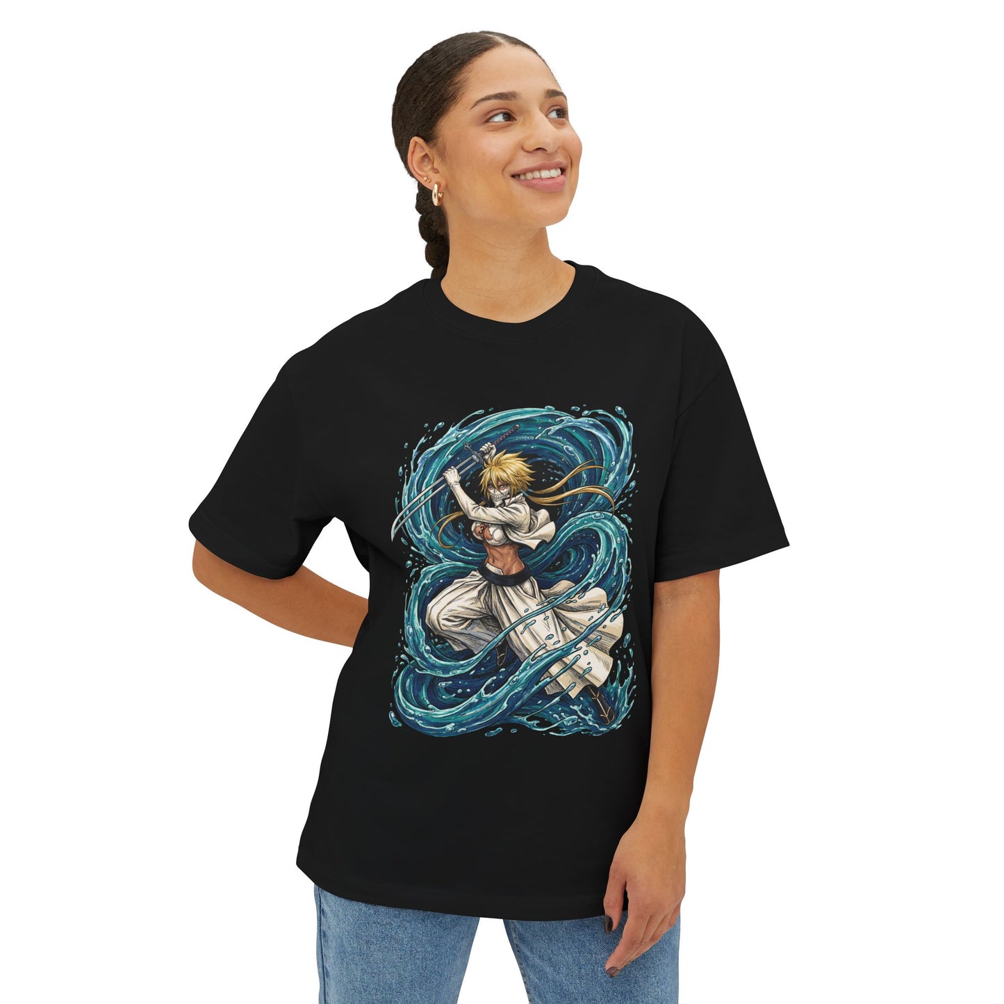 Tier Harribel Bleach Tiburón Shark Espada Design Premium Oversized Unisex T-Shirt