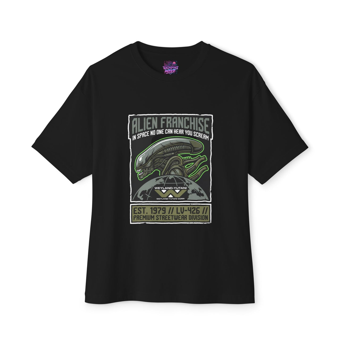 Xenomorph from Alien Romulus: Pure Biomechanical Terror Premium Oversized Unisex T-Shirt