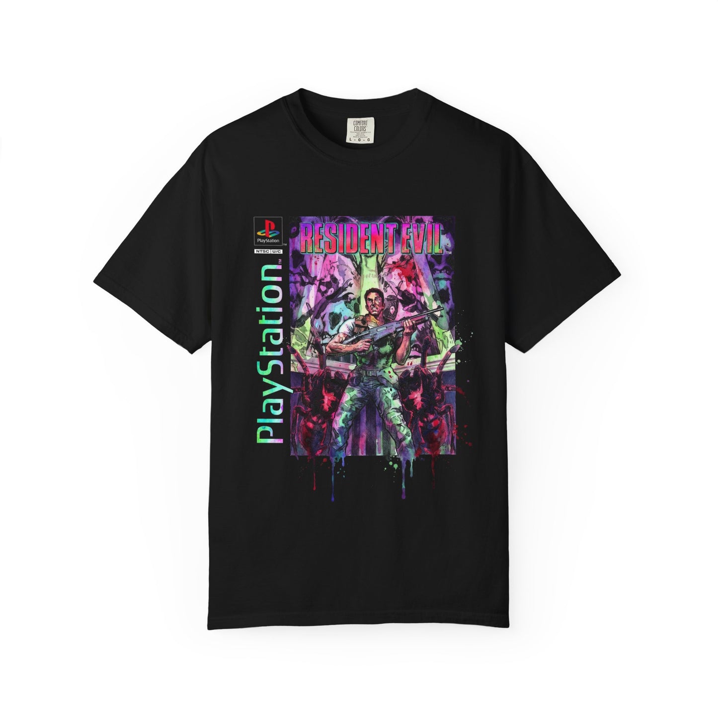 Resident Evil Director's Cut Retro Cover Art Classic PS1 Horror Design Premium T-Shirt