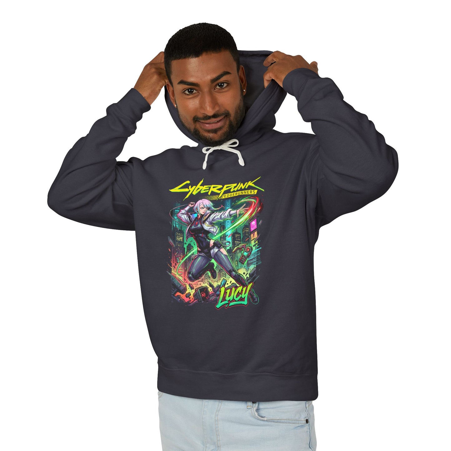 Cyberpunk Edgerunners Lucy Monowire Quickhack Combat Design Unisex Premium Hoodie