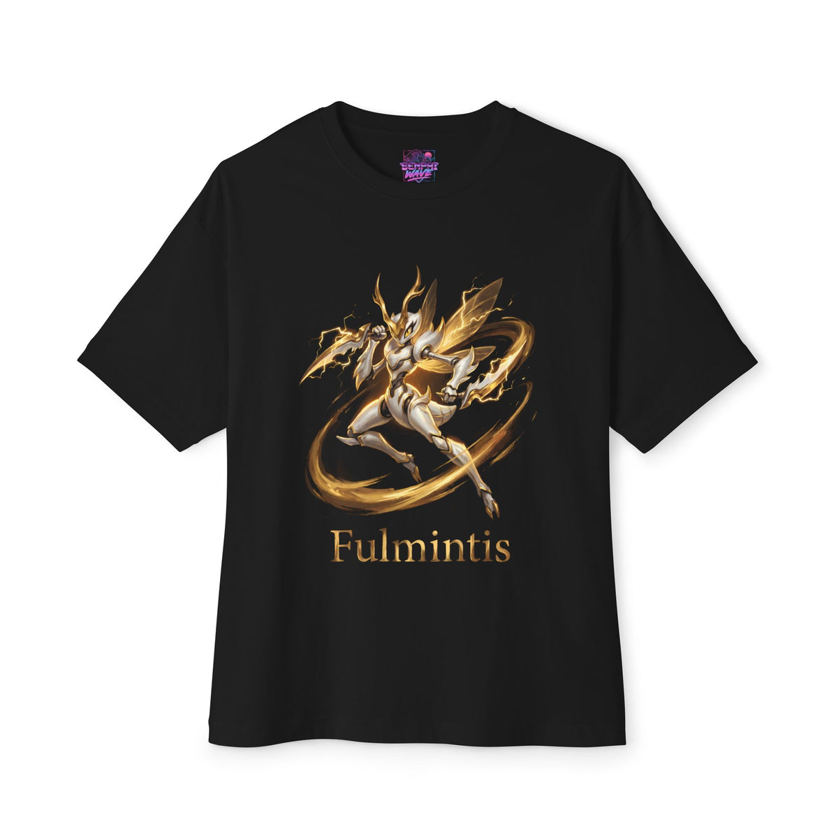 Fulmintis Aniimo Gold Oil Painting Creature Art - Oversized Premium Tee