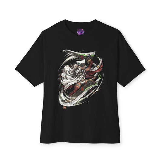 Guilty Gear Ramlethal Greatsword Green Energy Fan Art Oversized T-Shirt