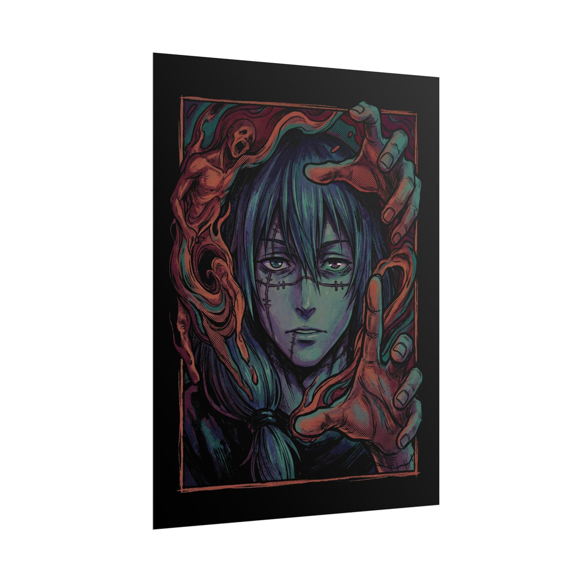 Jujutsu Kaisen Mahito Patchwork Face Poster