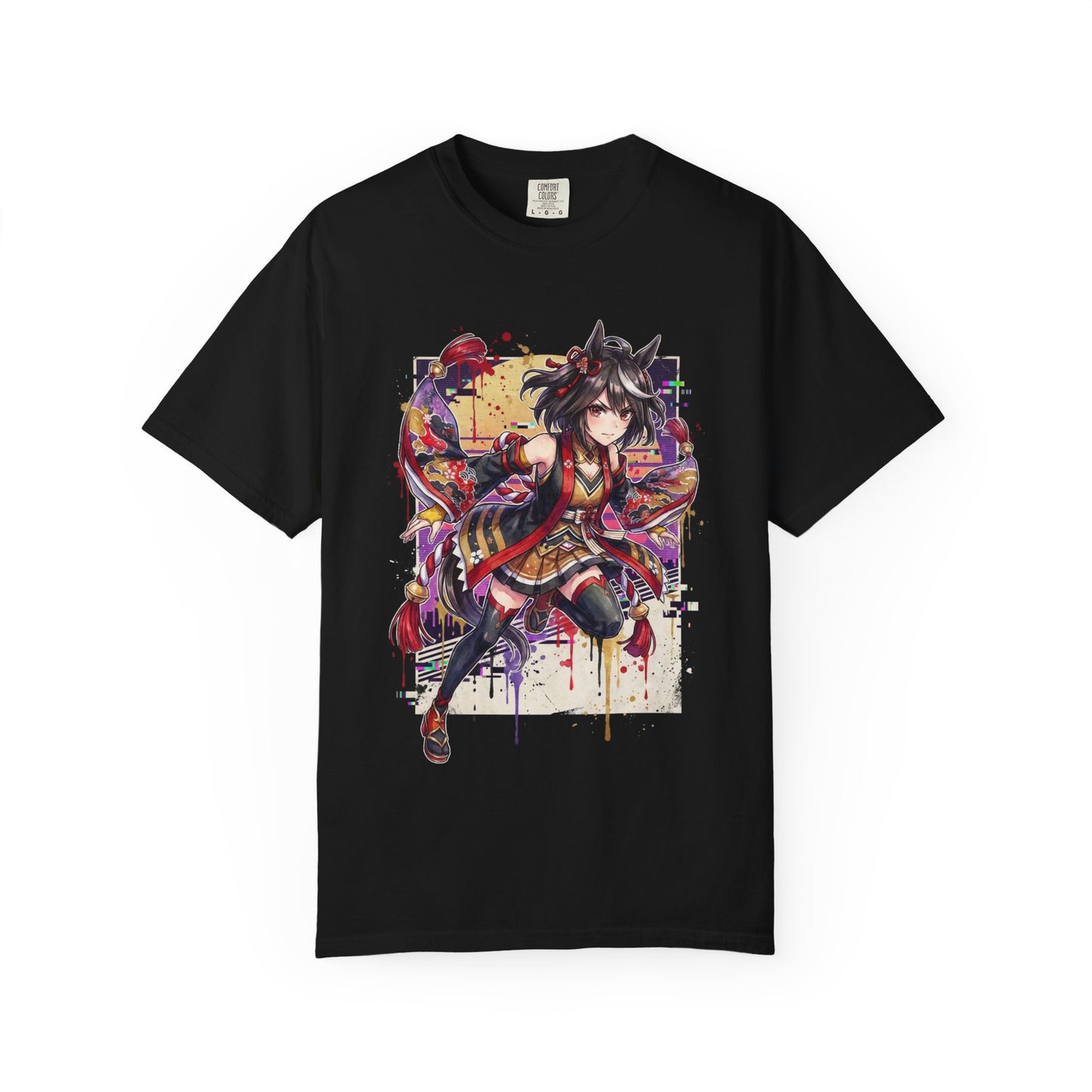 Umamusume Kitasan Black Red Gold Accents Platform Sandals Art Premium T-Shirt