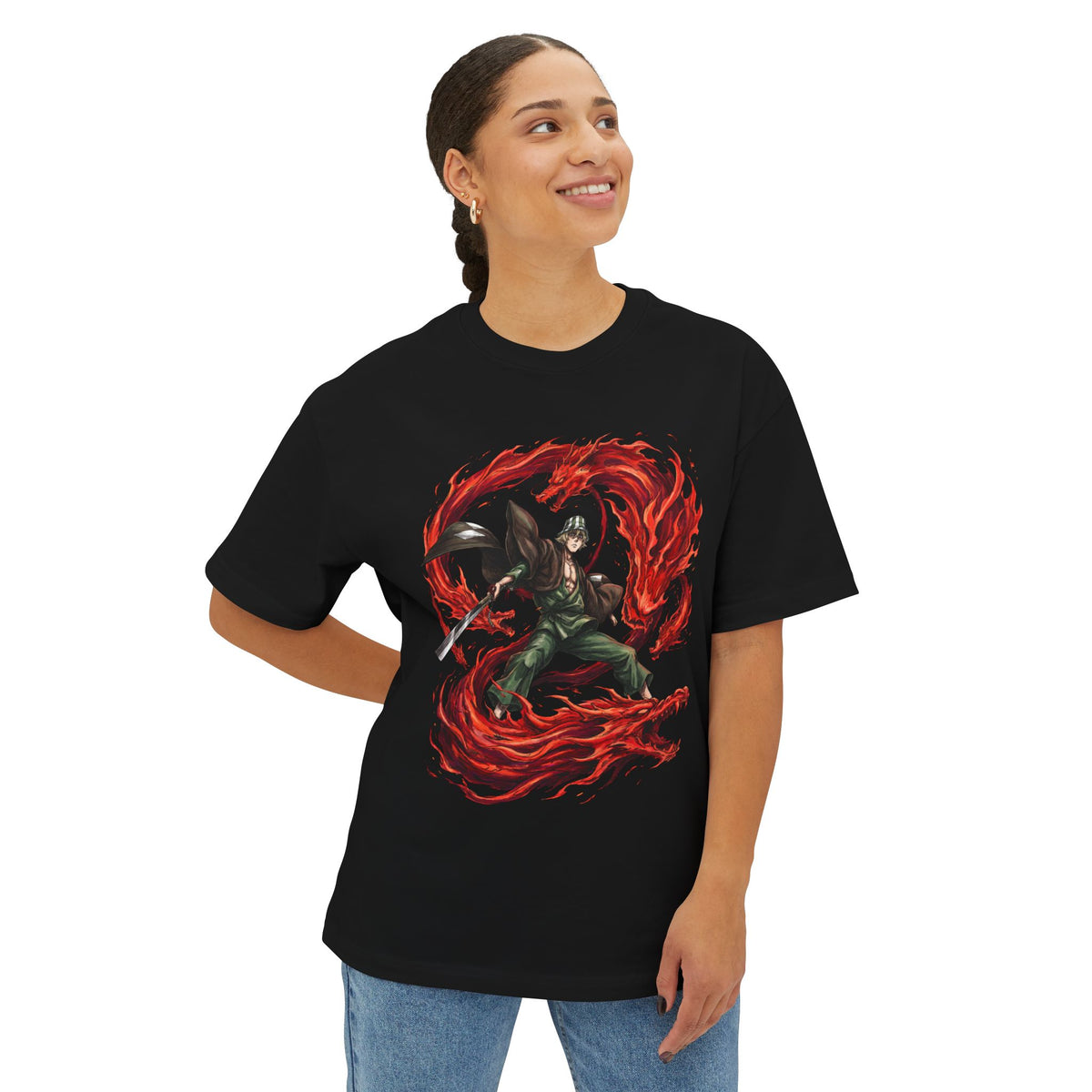 Retsu Unohana Bleach 4th Division Captain Fan Art Premium Oversized Unisex T-Shirt