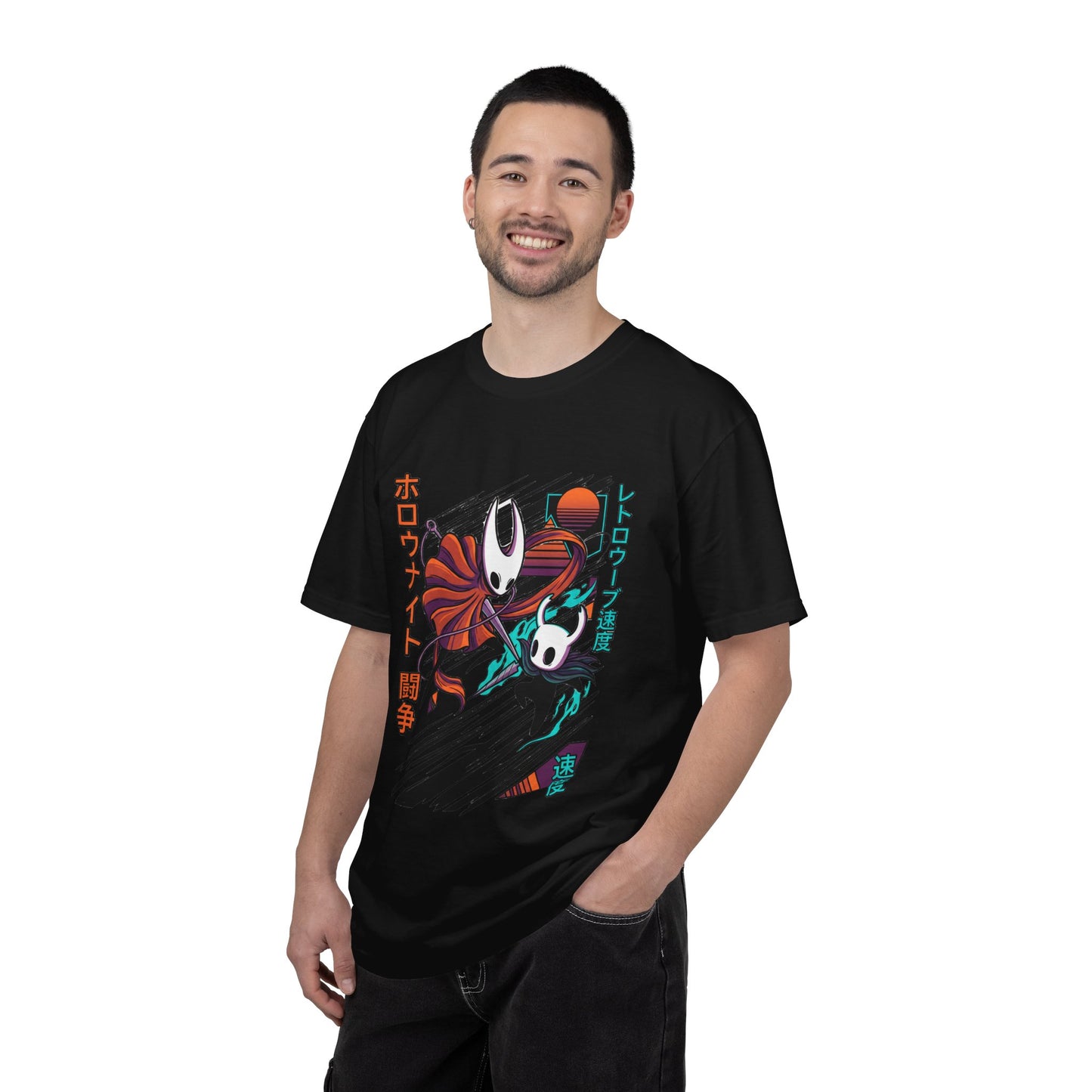 Retro Futuristic Hornet Hollow Knight Premium T-Shirt