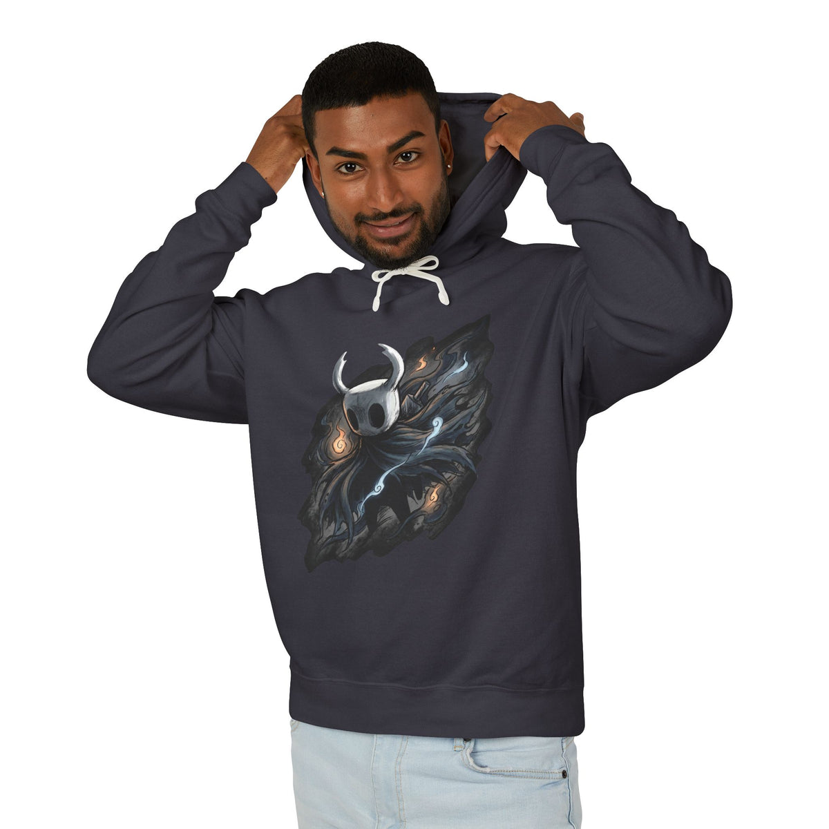 Hollow Knight The Knight | Void Vessel Silent Wanderer Gamer Merch Hoodie