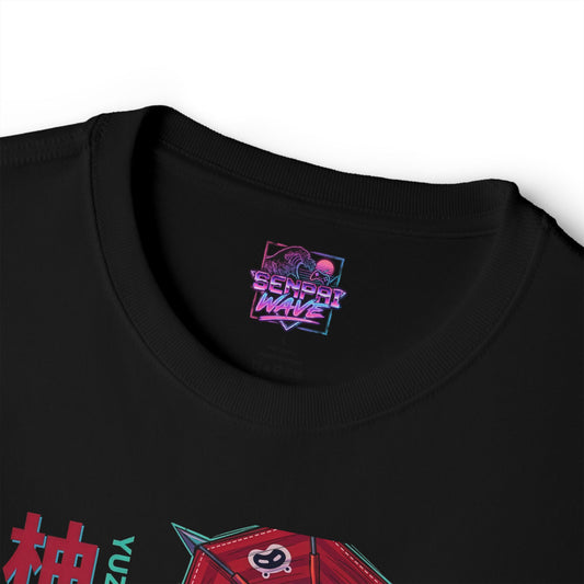 Zenless Zone Zero Yuzuha Red Umbrella Neon Poster Fan Art Oversized T-Shirt