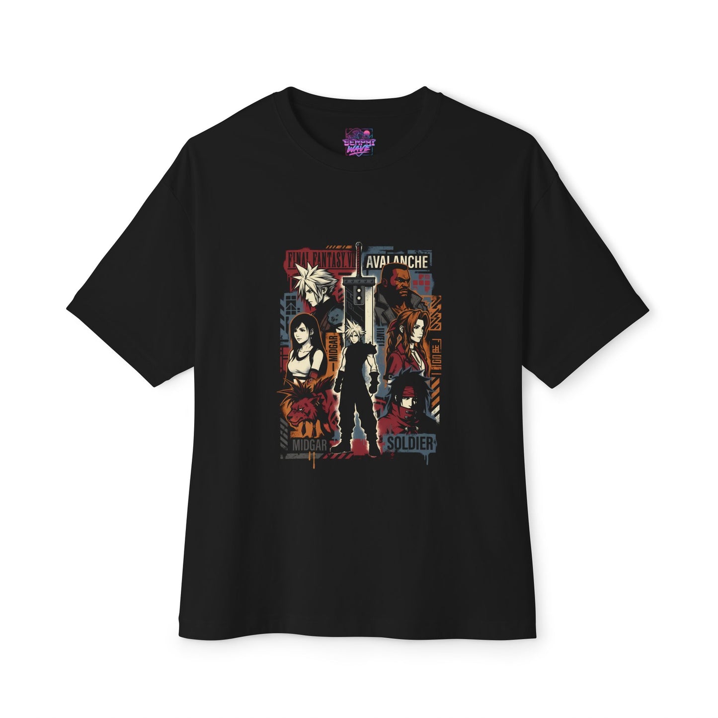 Final Fantasy VII Shinra Electric Power Company Premium Oversized Unisex T-Shirt