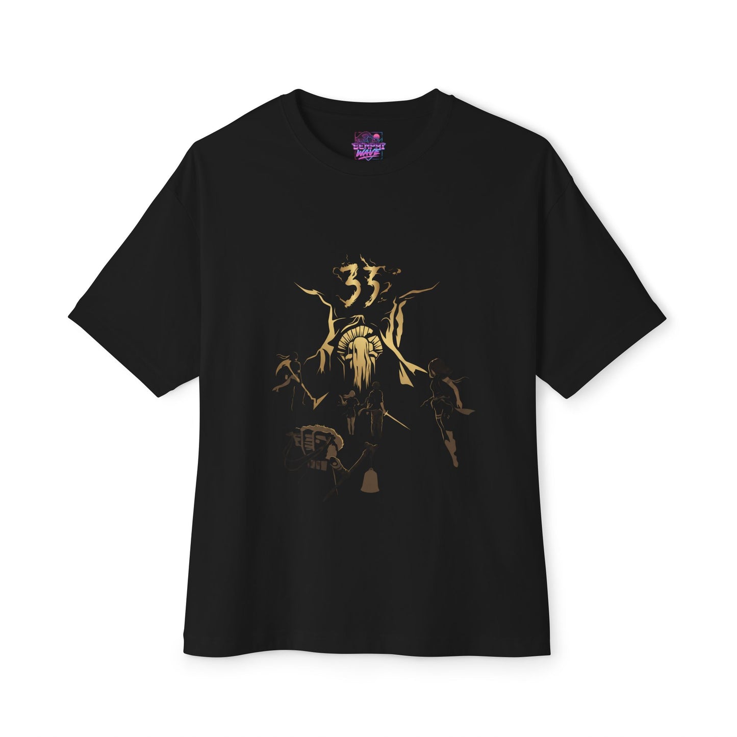 Golden Expedition 33: Red Gommage Street Fashion Legend Facing the Paintress Premium Oversized Unisex T-Shirt