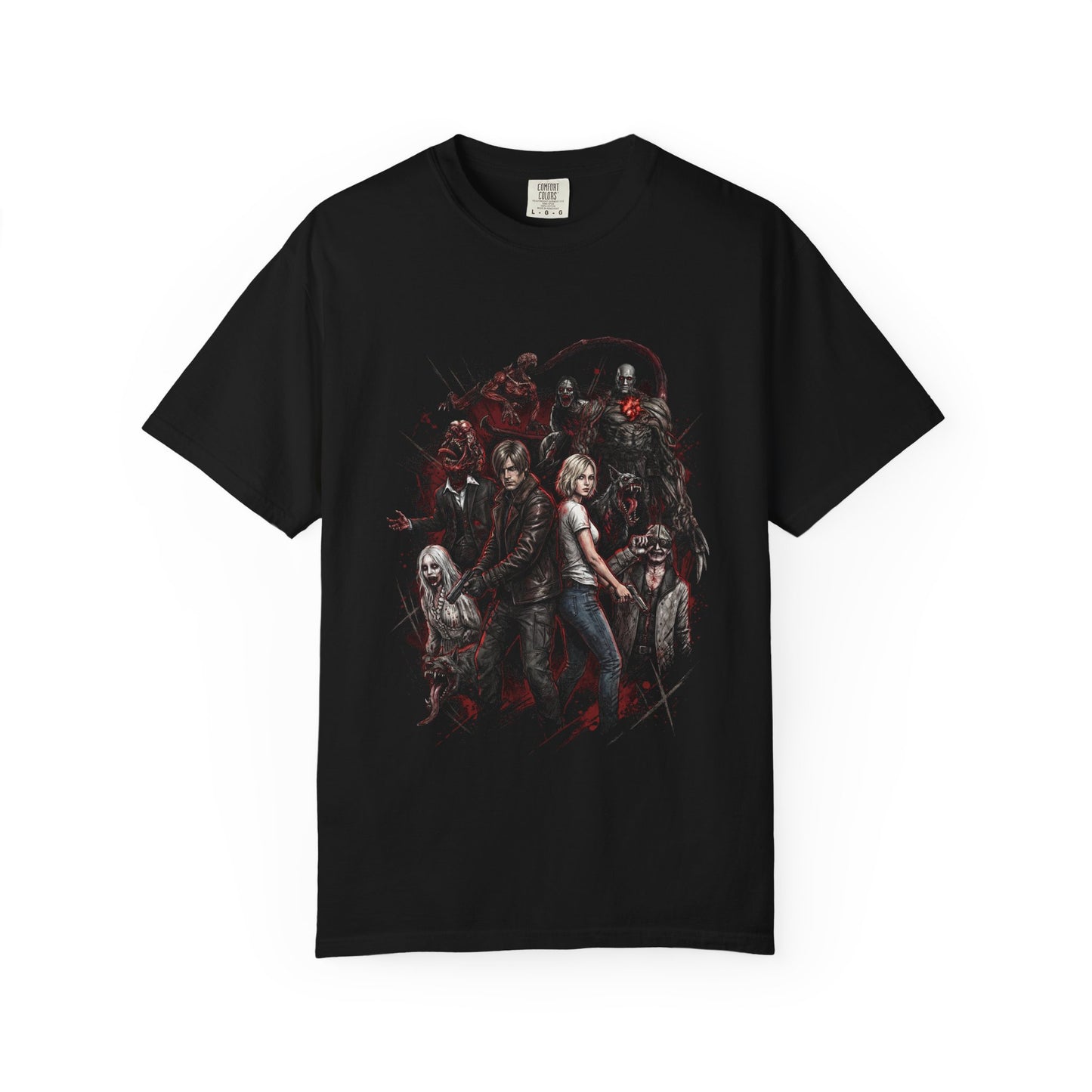 RE Requiem Grace Ashcroft Leon S Kennedy Titan Spinner Zombie Grunge Premium T-Shirt