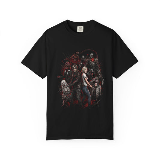 RE Requiem Grace Ashcroft Leon S Kennedy Titan Spinner Zombie Grunge Premium T-Shirt