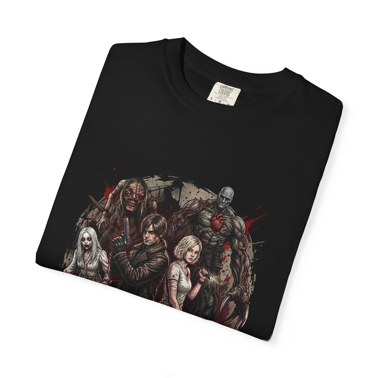 Grace Ashcroft Leon Kennedy RE9 Care Center Nightmare Enemies Grunge Premium T-Shirt