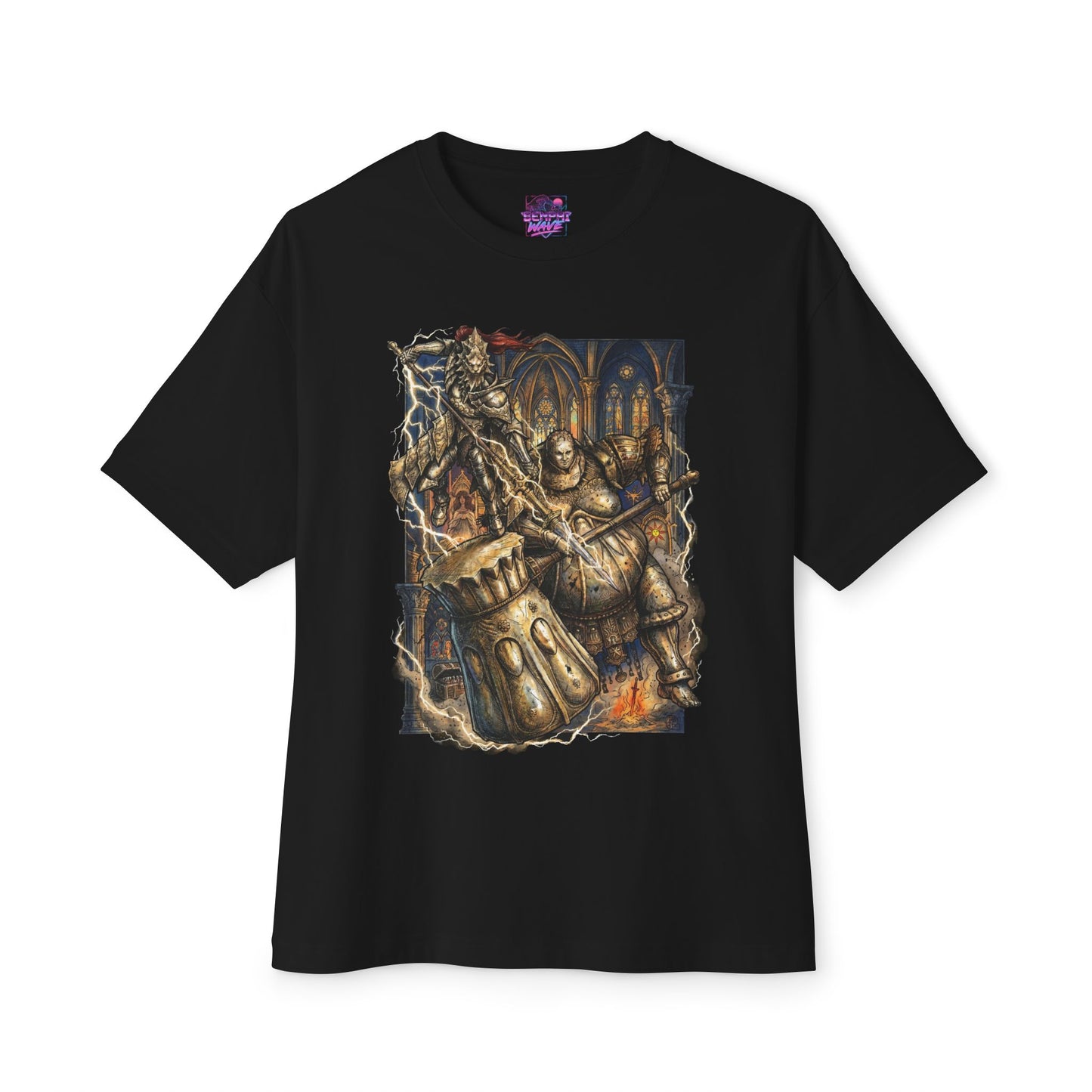 Dragonslayer Ornstein Smough Hammer Warrior Premium Oversized Unisex T-Shirt